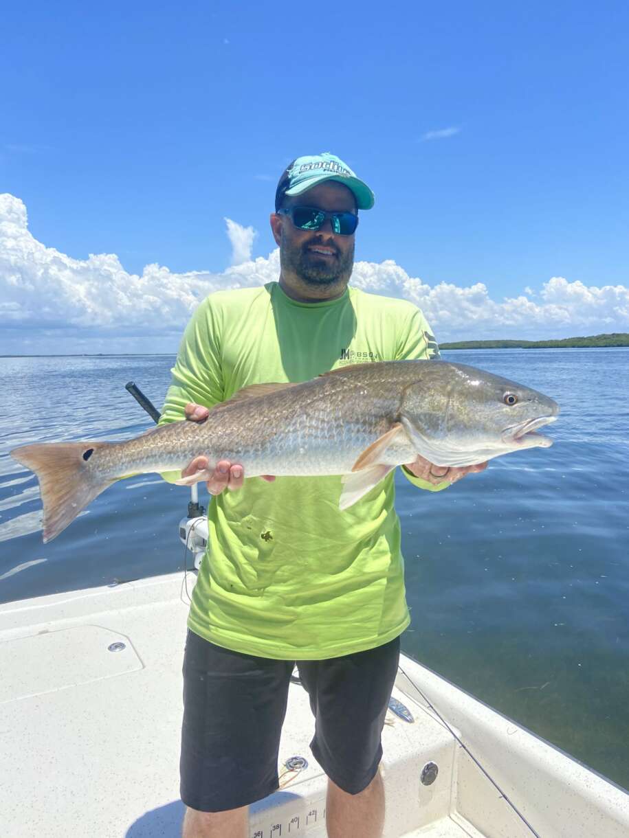 A picture of Preparing For The August Redfish Run In Crystal River with Crystal River Fishing Charters