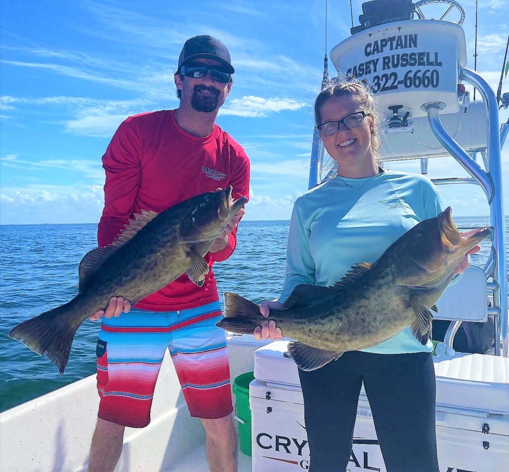 A picture of Shallow Water Grouper Fishing Charters with Crystal River Fishing Charters