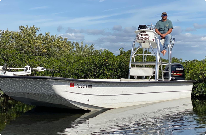 A picture of About Captain Casey Russell with Crystal River Fishing Charters