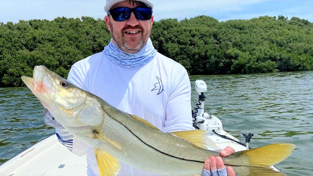 A picture of Late Summer Snook Fishing in Crystal River with Crystal River Fishing Charters